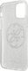 Guess Guess GUHCN61PCUGLLG iPhone 11 jasnoszary/light grey hard case Glitter 4G Circle Logo 4
