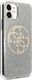 Guess Guess GUHCN61PCUGLLG iPhone 11 jasnoszary/light grey hard case Glitter 4G Circle Logo 5