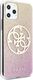 Guess Guess GUHCN58PCUGLPGG iPhone 11 Pro różowo-złoty/gold pink hard case Glitter Gradient 4G Circle Logo 5