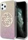 Guess Guess GUHCN65PCUGLPGG iPhone 11 Pro Max różowo-złoty/gold pink hard case Glitter Gradient 4G Circle Logo 1