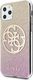 Guess Guess GUHCN65PCUGLPGG iPhone 11 Pro Max różowo-złoty/gold pink hard case Glitter Gradient 4G Circle Logo 2