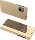 Hurtel Clear View Case futerał etui z klapką Samsung Galaxy S20 Ultra złoty uniwersalny 1