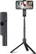 Selfie stick Remax Remax selfie stick teleskopowy rozsuwany kijek do selfie statyw z pilotem Bluetooth czarny (XT-P018 black) uniwersalny 1