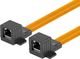 Lanberg ADAPTER ZŁĄCZKA SIECIOWA PRZELOTKA OKIENNA RJ45 KAT.5E 17CM LANBERG 2