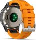 Zegarek sportowy Garmin Zegarek fenix 5 Plus Sapphire Titanium / Solar Flare Orange Band (010-01988-05) 4