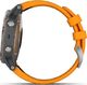 Zegarek sportowy Garmin Zegarek fenix 5 Plus Sapphire Titanium / Solar Flare Orange Band (010-01988-05) 6