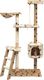 vidaXL Drapak dla kota, 150 cm, beżowy w kocie łapki (170488) - 170488 1