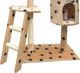 vidaXL Drapak dla kota, 150 cm, beżowy w kocie łapki (170488) - 170488 2