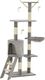 vidaXL Drapak dla kota z sizalowymi słupkami, 138 cm, szary 2