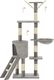 vidaXL Drapak dla kota z sizalowymi słupkami, 138 cm, szary 3