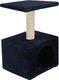 vidaXL Drapak dla kota z słupkami sizalowymi, 55 cm, granatowy 4