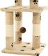 vidaXL Drapak dla kota ze słupkami sizalowymi, 65 cm, beżowy w łapki (170610) - 170610 5