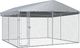 vidaXL Kojec dla psa z zadaszeniem, 3,8 x 3,8 x 2,4 m 1