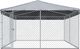 vidaXL Kojec dla psa z zadaszeniem, 3,8 x 3,8 x 2,4 m 1