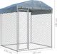 vidaXL Kojec dla psa z zadaszeniem, 2 x 2 x 2,1 m 5