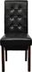 vidaXL Krzesła stołowe, 2 szt., czarne, sztuczna skóra 4