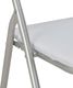 vidaXL Składane krzesła jadalniane, 2 szt., białe, sztuczna skóra 6