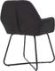 vidaXL Krzesła do jadalni, 4 szt., czarne, tapicerowane tkaniną 6