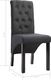 vidaXL Krzesła do jadalni, 4 szt., ciemnoszare, tapicerowane tkaniną 8
