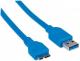 Kabel USB Manhattan USB-A - micro-B 2 m Niebieski (325424) 1