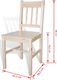 vidaXL Krzesła stołowe, 6 szt., drewno sosnowe 5