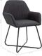 vidaXL Krzesła stołowe, 2 szt., czarne, tapicerowane tkaniną 8