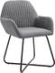 vidaXL Krzesła stołowe, 2 szt., ciemnoszare, tapicerowane tkaniną 3
