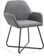 vidaXL Krzesła stołowe, 2 szt., ciemnoszare, tapicerowane tkaniną 8