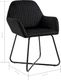 vidaXL Krzesła do jadalni, 2 szt., czarne, aksamit 8
