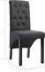 vidaXL Krzesła stołowe, 2 szt., ciemnoszare, tapicerowane tkaniną 8