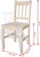 vidaXL Krzesła stołowe, 4 szt., drewno sosnowe 5
