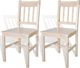 vidaXL Krzesła stołowe, 2 szt., drewno sosnowe 1