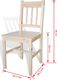 vidaXL Krzesła stołowe, 2 szt., drewno sosnowe 2