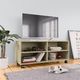 vidaXL Szafka pod TV z kółkami, dąb sonoma, 90x35x35, płyta wiórowa 1