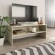 vidaXL Szafka pod TV, dąb sonoma, 100 x 40 x 40 cm, płyta wiórowa 1