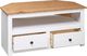 vidaXL Narożna szafka pod TV, biała, 93x55x49 cm, sosna, seria Panama 6