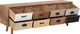 vidaXL Szafka pod TV z 8 szufladami, 120x30x40 cm, lite drewno sosnowe 2