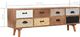 vidaXL Szafka pod TV z 8 szufladami, 120x30x40 cm, lite drewno sosnowe 7