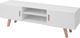 vidaXL Szafka pod TV, MDF, 150x35x48,5 cm, wysoki połysk, biała 1