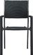 vidaXL krzesła ogrodowe, 4 sztuki, czarne, plastik stylizowany na rattan (47890) 3