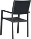 vidaXL krzesła ogrodowe, 4 sztuki, czarne, plastik stylizowany na rattan (47890) 5