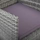 vidaXL krzesła ogrodowe, 2 sztuki, rattan PE, szare (46180) 2