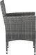 vidaXL krzesła ogrodowe, 2 sztuki, rattan PE, szare (46180) 5