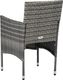 vidaXL krzesła ogrodowe, 2 sztuki, rattan PE, szare (46180) 6