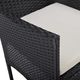 vidaXL krzesła ogrodowe, 2 sztuki, polirattan, czarne (46179) 7
