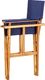 vidaXL Krzesło reżyserskie, lite drewno akacjowe, niebieskie (45952) 5