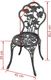 vidaXL krzesła bistro, 2 sztuki, odlewane aluminium, zielone (43175) 5