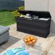 Skrzynia ogrodowa vidaXL 117x45x56 cm 280 l Czarny 1