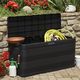 Skrzynia ogrodowa vidaXL 117x45x56 cm 280 l Czarny 2
