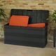 Skrzynia ogrodowa vidaXL 117x45x56 cm 280 l Czarny 3